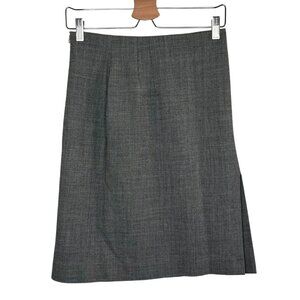 i Blues Womens Gray size zip Italian Wool Blend Skirt Size 40 Italian 6 US